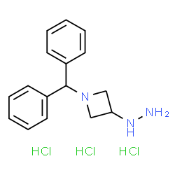 ChemSpider 2D Image | 1-(Diphenylmethyl)-3-hydrazinoazetidine trihydrochloride | C16H22Cl3N3