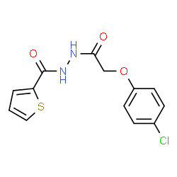 ChemSpider 2D Image | N'-[(4-Chlorophenoxy)acetyl]-2-thiophenecarbohydrazide | C13H11ClN2O3S