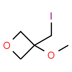 ChemSpider 2D Image | 3-(Iodomethyl)-3-methoxyoxetane | C5H9IO2