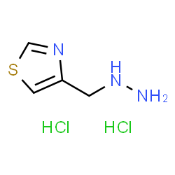 ChemSpider 2D Image | 4-(Hydrazinomethyl)-1,3-thiazole dihydrochloride | C4H9Cl2N3S
