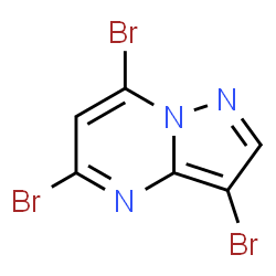 ChemSpider 2D Image | 3,5,7-Tribromopyrazolo[1,5-a]pyrimidine | C6H2Br3N3