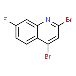 ChemSpider 2D Image | 2,4-Dibromo-7-fluoroquinoline | C9H4Br2FN