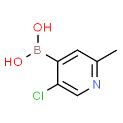 ChemSpider 2D Image | (5-Chloro-2-methyl-4-pyridinyl)boronic acid | C6H7BClNO2