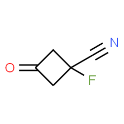 ChemSpider 2D Image | 1-Fluoro-3-oxocyclobutanecarbonitrile | C5H4FNO
