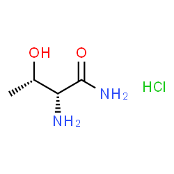 ChemSpider 2D Image | D-Threoninamide hydrochloride (1:1) | C4H11ClN2O2