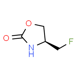 ChemSpider 2D Image | (4S)-4-(Fluoromethyl)-1,3-oxazolidin-2-one | C4H6FNO2