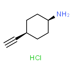 ChemSpider 2D Image | cis-4-Ethynylcyclohexanamine hydrochloride (1:1) | C8H14ClN