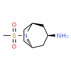 ChemSpider 2D Image | (3-endo)-8-(Methylsulfonyl)-8-azabicyclo[3.2.1]octan-3-amine | C8H16N2O2S