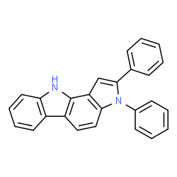 ChemSpider 2D Image | 2,3-Diphenyl-3,10-dihydropyrrolo[3,2-a]carbazole | C26H18N2