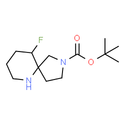 ChemSpider 2D Image | 2-Methyl-2-propanyl 10-fluoro-2,6-diazaspiro[4.5]decane-2-carboxylate | C13H23FN2O2