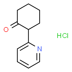 ChemSpider 2D Image | 2-(2-pyridinyl)cyclohexanone hydrochloride | C11H14ClNO