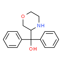 ChemSpider 2D Image | 3-Morpholinyl(diphenyl)methanol | C17H19NO2