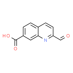 ChemSpider 2D Image | 2-Formyl-7-quinolinecarboxylic acid | C11H7NO3