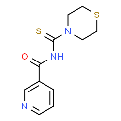 ChemSpider 2D Image | N-(4-Thiomorpholinylcarbonothioyl)nicotinamide | C11H13N3OS2