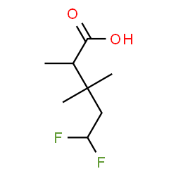 ChemSpider 2D Image | 5,5-Difluoro-2,3,3-trimethylpentanoic acid | C8H14F2O2