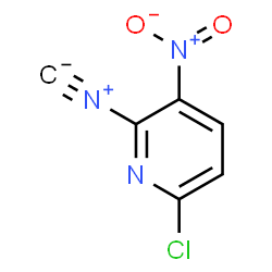 ChemSpider 2D Image | 6-Chloro-2-isocyano-3-nitropyridine | C6H2ClN3O2