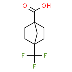 ChemSpider 2D Image | 4-(Trifluoromethyl)bicyclo[2.2.1]heptane-1-carboxylic acid | C9H11F3O2