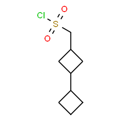 ChemSpider 2D Image | 1,1'-Bi(cyclobutyl)-3-ylmethanesulfonyl chloride | C9H15ClO2S