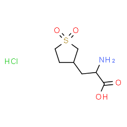 ChemSpider 2D Image | 3-(1,1-Dioxidotetrahydro-3-thiophenyl)alanine hydrochloride (1:1) | C7H14ClNO4S