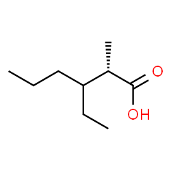 ChemSpider 2D Image | (2S)-3-Ethyl-2-methylhexanoic acid | C9H18O2