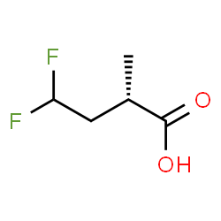 ChemSpider 2D Image | (2S)-4,4-Difluoro-2-methylbutanoic acid | C5H8F2O2