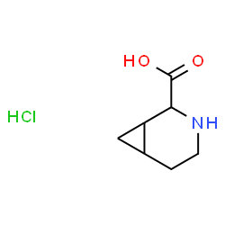 ChemSpider 2D Image | 3-azabicyclo[4.1.0]heptane-2-carboxylic acid hydrochloride | C7H12ClNO2