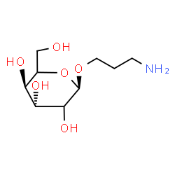 ChemSpider 2D Image | 3-Aminopropyl alpha-L-threo-hexopyranoside | C9H19NO6