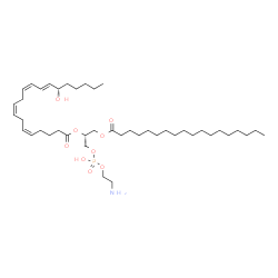 ChemSpider 2D Image | 1-Stearoyl-2-15(S)-HETE-sn-glycero-3-PE | C43H78NO9P