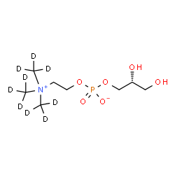 ChemSpider 2D Image | sn-glycero-3-Phosphocholine-d9 | C8H11D9NO6P
