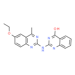 ChemSpider 2D Image | 2-[(6-Ethoxy-4-methyl-2-quinazolinyl)amino]-4(1H)-quinazolinone | C19H17N5O2