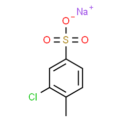 ChemSpider 2D Image | Sodium 3-chloro-4-methylbenzenesulfonate | C7H6ClNaO3S