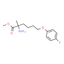 ChemSpider 2D Image | Methyl 6-(4-fluorophenoxy)-2-methylnorleucinate | C14H20FNO3