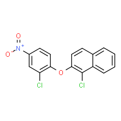 ChemSpider 2D Image | 1-Chloro-2-(2-chloro-4-nitrophenoxy)naphthalene | C16H9Cl2NO3