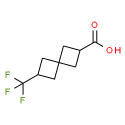 ChemSpider 2D Image | 6-(Trifluoromethyl)spiro[3.3]heptane-2-carboxylic acid | C9H11F3O2