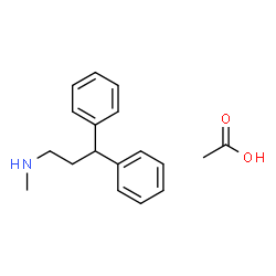 ChemSpider 2D Image | N-Methyl-3,3-diphenyl-1-propanamine acetate (1:1) | C18H23NO2