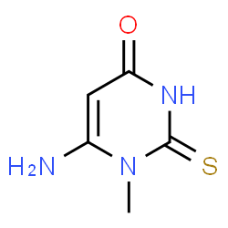 ChemSpider 2D Image | 6-AMINO-1-METHYL-2-SULFANYLIDENE-3H-PYRIMIDIN-4-ONE | C5H7N3OS