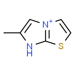 ChemSpider 2D Image | 6-Methyl-7H-imidazo[2,1-b][1,3]thiazol-4-ium | C6H7N2S