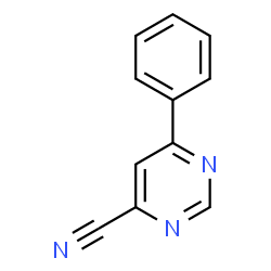 ChemSpider 2D Image | 6-Phenyl-4-pyrimidinecarbonitrile | C11H7N3