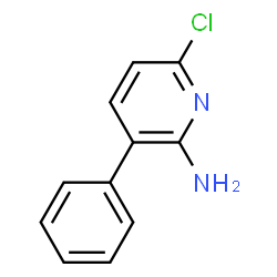 ChemSpider 2D Image | 6-Chlor-3-phenylpyridin-2-amin | C11H9ClN2
