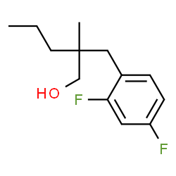 ChemSpider 2D Image | 2-(2,4-Difluorobenzyl)-2-methyl-1-pentanol | C13H18F2O