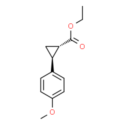 ChemSpider 2D Image | Ethyl (1S,2S)-2-(4-methoxyphenyl)cyclopropanecarboxylate | C13H16O3