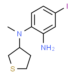 ChemSpider 2D Image | 4-Iodo-N~1~-methyl-N~1~-(tetrahydro-3-thiophenyl)-1,2-benzenediamine | C11H15IN2S