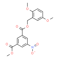 ChemSpider 2D Image | 2,5-Dimethoxybenzyl methyl 5-nitroisophthalate | C18H17NO8