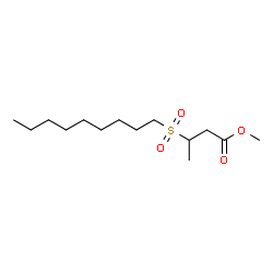 ChemSpider 2D Image | Methyl 3-(nonylsulfonyl)butanoate | C14H28O4S