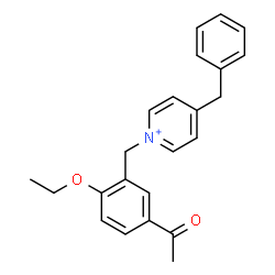 ChemSpider 2D Image | 1-(5-Acetyl-2-ethoxybenzyl)-4-benzylpyridinium | C23H24NO2