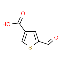 ChemSpider 2D Image | 5-Formyl-3-thiophenecarboxylic acid | C6H4O3S