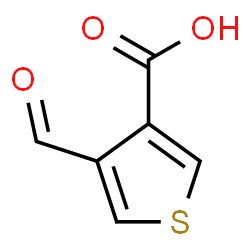 ChemSpider 2D Image | 4-Formyl-3-thiophenecarboxylic acid | C6H4O3S