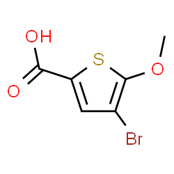ChemSpider 2D Image | 4-Bromo-5-methoxy-2-thiophenecarboxylic acid | C6H5BrO3S
