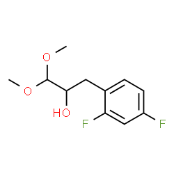 ChemSpider 2D Image | 3-(2,4-Difluorophenyl)-1,1-dimethoxy-2-propanol | C11H14F2O3