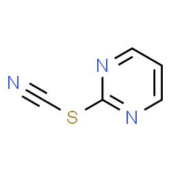 ChemSpider 2D Image | 2-Pyrimidinyl thiocyanate | C5H3N3S
